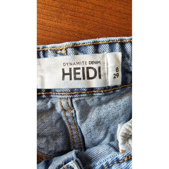 Dynamite Denim Heidi Jeans Jamba Large Wide Leg, Distressed, Sz 8/29 - Picture 7 of 11